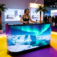 Pantalla LED a Todo Color P1.86/P2.5 4K HDR10 para Cabina de DJ, Mostrador, Tienda, Supermercado, con 2 Años de Garantía