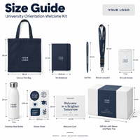 Kit de bienvenue universitaire personnalisé : Sac fourre-tout, carnet, stylo, cordon tour de cou, porte-badge, bouteille – Cadeau étudiant – Fournisseur OEM ODM