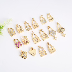 Breloques en forme de cadenas micro-incrustées de zircon plaqué or, formes variées, pour bijoux, pendentifs, bracelets et colliers DIY - Product Image 4