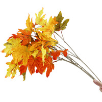 2026 Nieuwe Stijl KEMIN Merk Kunstmatige Esdoornbladeren Takken Gele Zijden Bloemen High-End Binnenhuisdecoratie Recycleerbaar Herfst