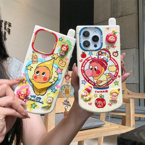 Phim hoạt hình sáng tạo 3D mạ điện TPU trường hợp điện thoại-starman lật với người giữ gương và thiết kế chống sốc - Product Image 6