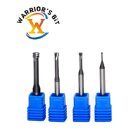 Fraise à queue Warrior's Bit personnalisable, support ODM/OEM, 3 dents, carbure monobloc haute précision 55HRC, 3 cannelures, filetage AITIN CNC