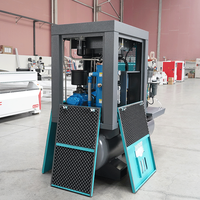 Compresseur d'air haute efficacité à faible bruit 2,3 m³/min 15 kW pour machine de gravure, compresseur d'air portable pour sculpture sur MDF