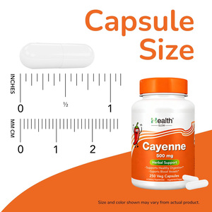 แคปซูลสารสกัดแคปไซซิน 250 แคปซูล ขนาด 500 มก. สูตรพริกแคเยนบริสุทธิ์เพื่อสมดุลพลังงานและการดูแลสุขภาพแบบองค์รวม - Product Image 3