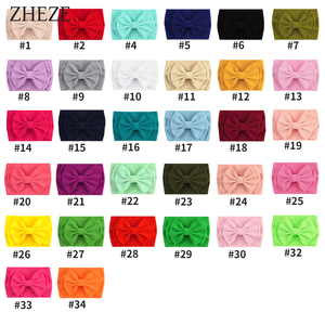 <span class=keywords><strong>Bandeau</strong></span> élastique pour nouveau-né fait à la main, couleur unie, doux, double couche, nœud, accessoire pour cheveux, cadeau de <span class=keywords><strong>naissance</strong></span> pour <span class=keywords><strong>bébé</strong></span> - Product Image 2