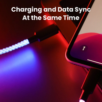 Cable USB RGB de 66W con Luz LED de Gradiente, Carga Súper Rápida, Cable de Datos USB C a Tipo C