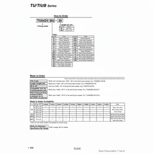 ท่อโพลียูรีเทน TU0604Y2-100ชิ้นส่วนนิวเมติก SMC - Product Image 1