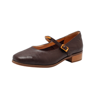 Chaussures Mary Jane vintage à bout carré pour femmes, talons bas, légères, respirantes, tendance mode printemps été automne