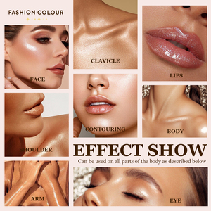 Body Glitter Highlighter Powder Maquillaje por mayor Private Label Custom 6 Color polvo de hadas Maquillaje suelto Highlighter - Product Image 4