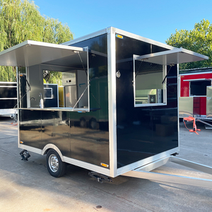 Remorque de nourriture ronde Mobile de qualité supérieure petit camion de nourriture Snack jus chariots de vente Concession restauration support chariot remorque de nourriture - Product Image 4