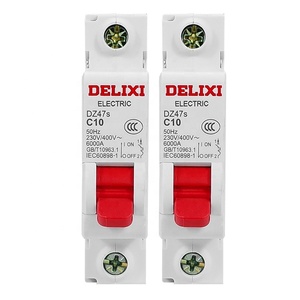 Delixi dz47s סדרת מיני חשמלי חשמלי dz47s dz47s 1p c2a din הרכבה רגילה קטן מקבס עם חומר פלסטיק הגנה li - Product Image 1