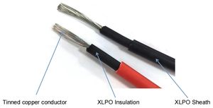 פרמיה xt60 מתאם פאנל סולארי כוח כבל סולארי xt60 טעינה עמיד למים 12awg סולארית xlpo מתח גבוה - Product Image 3