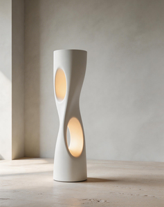 Lampe de sol LED moderne en PETG, lumière blanche froide E26, hauteur réglable, grande taille, style sculptural - Product Image 4