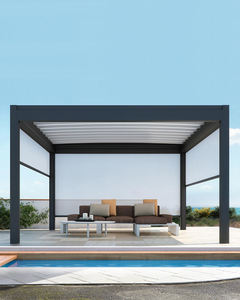 Precios de fábrica Impermeable Garaje Sombreado Pérgolas Pergula Miniatura Jardín al aire libre Pérgola de <span class=keywords><strong>aluminio</strong></span> - Product Image 5