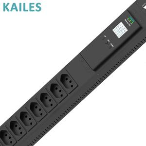 KAILES(KLS) K33 Seri 16A PDU Satu Fasa Terukur 8 Soket Brasil Dapat Ditukar Saat Beroperasi Pengukur Energi AV Penggunaan Industri 200-240VAC - Product Image 5