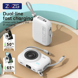ZUZG 10000mAh 22.5W PD20W LED <b>Type</b>-<b>C</b> Magnetic Wireless <b>Fast</b> <b>Charging</b> Portable Power Bank with <b>Charging</b> <b>Cable</b> - Product Image 3