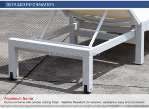 Chaise longue de <span class=keywords><strong>piscine</strong></span> VANRIOS MB4108, en aluminium, de luxe, empilable, pour la plage, la <span class=keywords><strong>piscine</strong></span>, le jardin, le patio, en plein air - Product Image 5