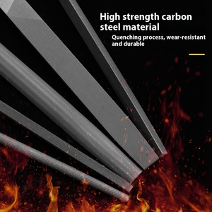 Dũa kim loại thép hình tròn, hình tam giác và dũa phẳng 6, <span class=keywords><strong>8</strong></span>, 10 inch của các nhà sản xuất Trung Quốc, có răng nhám thứ hai loại <span class=keywords><strong>Bastard</strong></span> và răng nhẵn. - Product Image 2