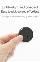 Traceur Bluetooth rond léger pour objets personnels, porte-clés pour sacs à dos, portefeuilles, animaux de compagnie et accessoires de voyage