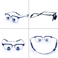 2.5X 3.5X Ttl Dental Loupes with Adjustable Interpupillary Distance Ultra Lightweight Frame Through The Lens Magnifier