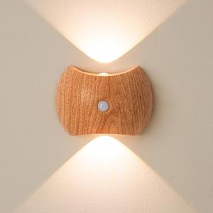 Lampe murale LED magnétique de style européen et américain en ABS avec détection de mouvement pour intérieur, escalier, chambre, hôtel, chevet - Product Image 2