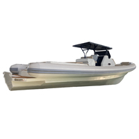 Bateau pneumatique RIB de luxe d'usine, 38 pieds, 1150 1200, coque rigide en aluminium en forme de V profond, Hypalon Orca, avec T Top, à vendre