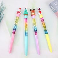 Stylos gel à encre noire Yilan Q8 personnalisables avec logo, modèle tendance, largeur d'écriture 0,5 mm, mignons et créatifs, stylo étudiant à paillettes liquides