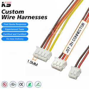 Connecteur à pas de 1,5 mm, rallonge personnalisée JST, connecteur ZH ZHR, DE 2 3 4 5 6 7 8 10 13 broches, faisceau de câbles blanc femelle - Product Image 1