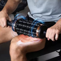 Nouvelle machine de massage vibratoire rechargeable pour tissus profonds, rouleaux de massage automatiques à micro-vibrations, masseur corporel percussif
