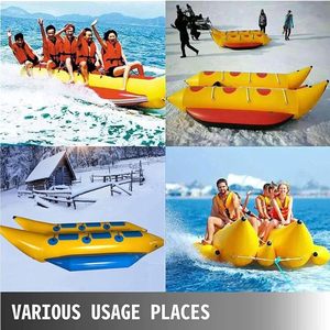 Bote Inflable de PVC Amarillo en Forma de Plátano, 5.4x1.2m, para 5-10 Pasajeros, para Uso en Mar, Lago o Resort - Product Image 6