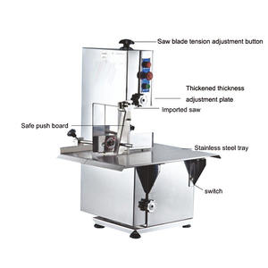 L'os commercial de découpeuse de viande d'acier inoxydable de caractéristiques uniques a vu pour le boucher - Product Image 6