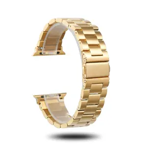 工厂热卖高品质金色豪华不锈钢腕表表带，带38/42毫米，适用于都铎手表
