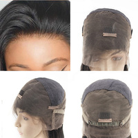 Perruque ondulée naturelle à dentelle intégral, pour femmes, cheveux humains brésiliens vierges, style européen, livraison gratuite, 50/100% cheveux humains, 20x40 $