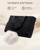 Sac fourre-tout matelassé LOVEVOOK 15,6 17 pouces pour femme, sac à main pour ordinateur portable, grande capacité, sac de travail, sac à bandoulière pour le bureau
