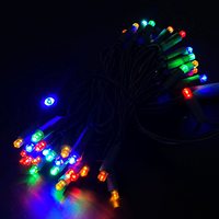 Weihnachtsbeleuchtung Grüne LED-Lichterkette für Außen 5mm 50 Stück 5mm Mini-LED-Lichterkette Baum-Dekorationsbeleuchtung