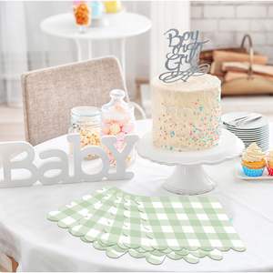 Serviettes en papier jetables à 2 plis imprimées à carreaux écossais, style sac, pour <span class=keywords><strong>restaurants</strong></span> et bars à cocktails, motif classique pour les repas à thème - Product Image 6