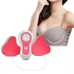 新款热销女性胸部放大振动加热按摩增强器电动乳房按摩器