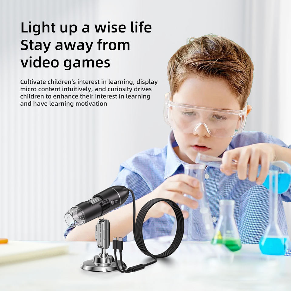 Professional 1600X Digital Microscope with 4.3" Screen - Image 9