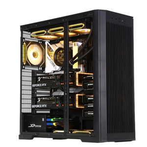 Boîtier d'ordinateur de bureau PC ATX moyen personnalisé AI SUPER DIY, noir, tour d'ordinateur, boîtier de PC AI, <span class=keywords><strong>mini</strong></span> <span class=keywords><strong>NAS</strong></span>, boîtier d'ordinateur de stockage - Product Image 1