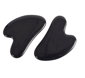 Outil de massage facial et corporel Gua Sha en quartz rose, pierre Bian, jade véritable et cristal de quartz avec logo personnalisé - Product Image 3