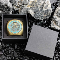 Montre de poche rétro 3D Dragon à cinq têtes, coque de montre, ensemble de 7 dés de jeu de rôle Dungeons and Dragons (D&D) avec collier