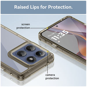 <span class=keywords><strong>Singstar</strong></span> fábrica 2,0mm de espesor acrílico Tpu híbrido fundas de teléfono móvil para Motorola Edge 60 Pro cubierta dura transparente - Product Image 4