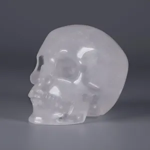 MR.SKULL Wholesale High Quality Clear Quartz Crystal Skull Crystal Healing Stones Crystal Crafts Holiday Gift