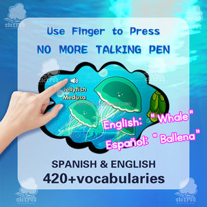 Libro de sonido interactivo para niños español inglés Abc aprendizaje tablero parlante impresión de libros - Product Image 3