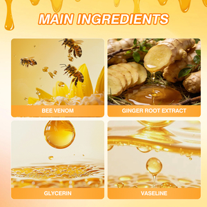 Crème de Soulagement Naturel des Douleurs Musculaires et Articulaires au Venin d'Abeille, Marque Privée OEM, 60g, pour Cou, Épaules, Genoux, Pieds – Vente en Gros - Product Image 4