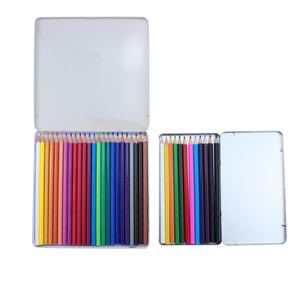 Oem Logo di alto livello 24 matite di colore In molti <span class=keywords><strong>colori</strong></span> vernice scatola di latta di metallo - Product Image 6