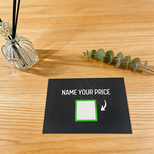 Carte de présentation de produit personnalisée A6 A7, petite taille, en carton épais, avec attache pour emballage de mini-produits - Product Image 5
