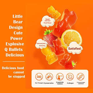 OEM/ODM 오렌지 맛 멀티 비타민 구미 어린이를위한 천연 유기농 허브 보충제 필수 비타민 독감 완화 - Product Image 3