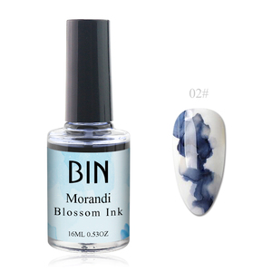 BIN haute qualité séchage rapide base d'eau peinture vernis à ongles marbre encre liquide fleur Gel ongles floraison pour nail art - Product Image 3