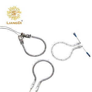 244 ~ 2000mm 100-575V rõ ràng hồng ngoại nhiệt đèn hồng ngoại sơn chữa đèn độ tinh khiết cao thạch anh - Product Image 2